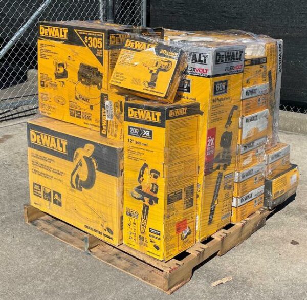 Home Depot Tool Pallets Dewalt, Ryobi & Milwaukee pallets .