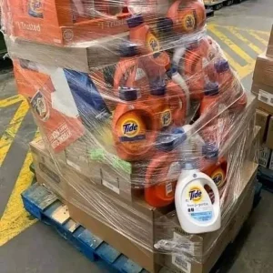 Tide liquid laundry detergent pallets